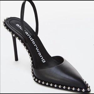 Alexander Wang leather slingback heels size 39.5